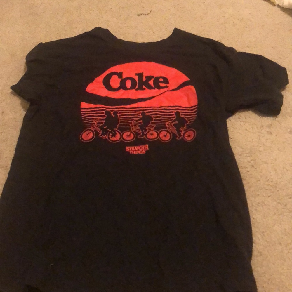 stranger things coke shirt
